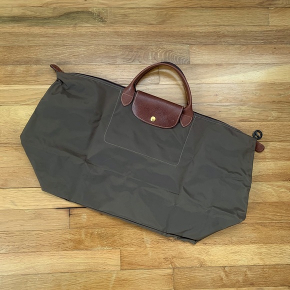XL Olive Le Pilage Longchamp Tote - Picture 1 of 14